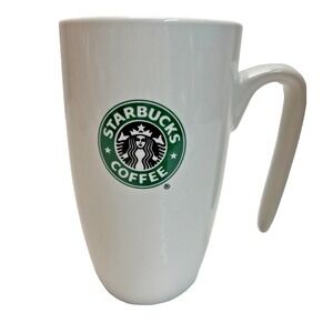 Starbucks Coffee Mug Cup 9 oz White Siren Open Hook‎ Handle 2007